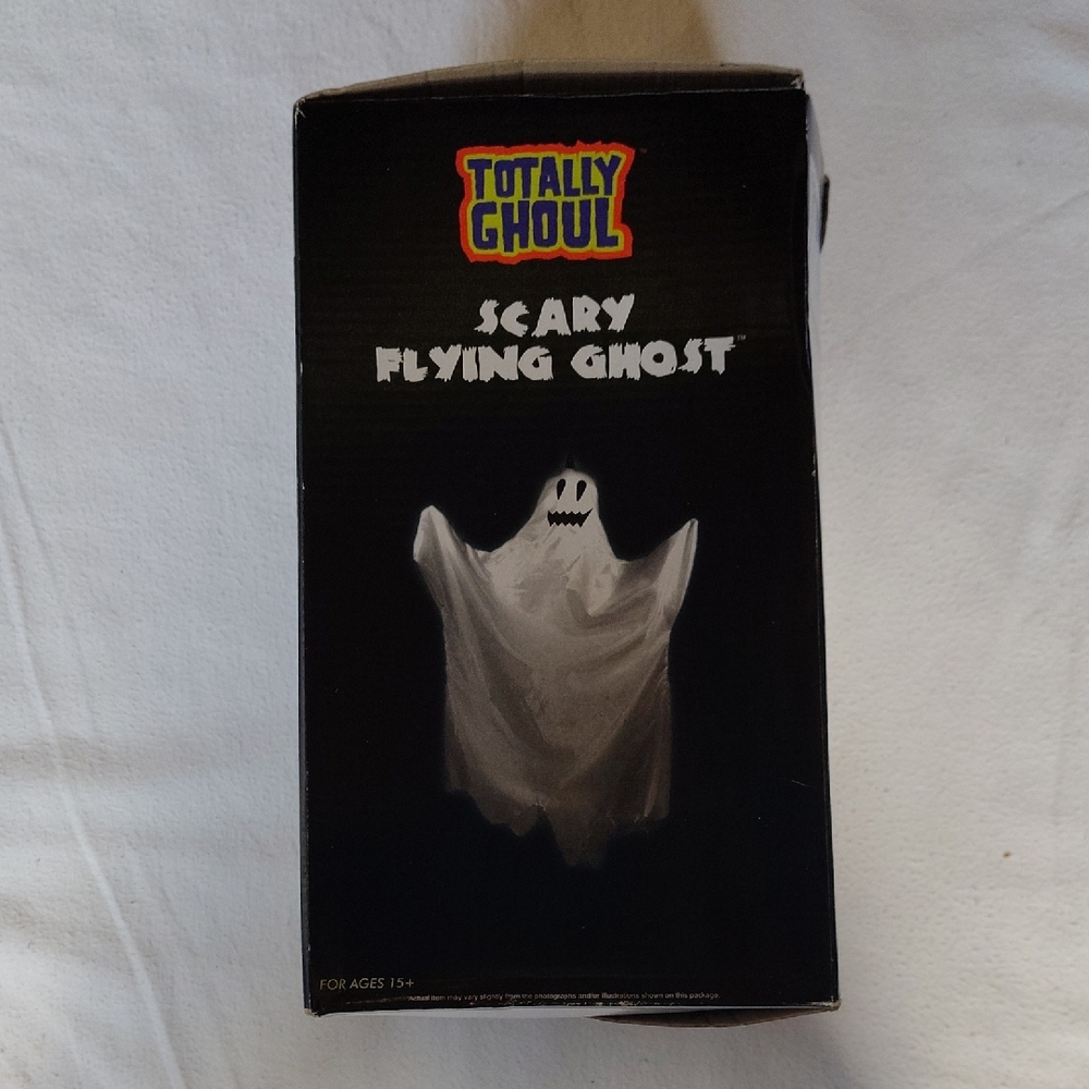 Totally Ghoul Scary Flying Ghost Halloween Decoration - White